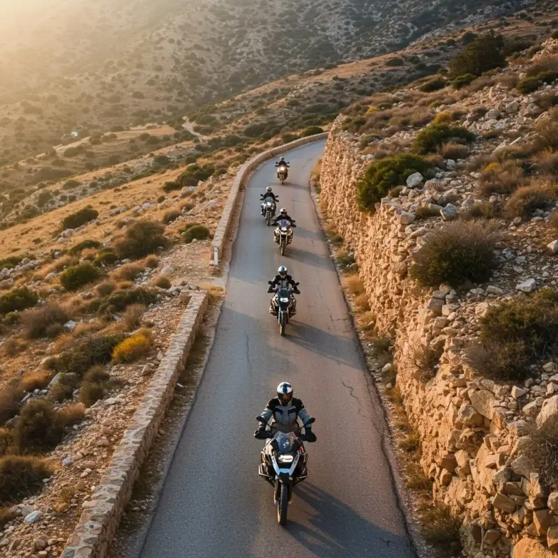 Guided motorcycle tour in the Troodos Mountains