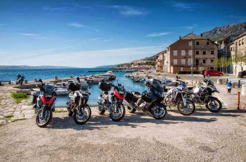 Motorcycles on a Balkan tour