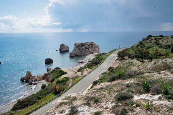 A route for a motorcycle tour in Cyprus