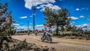 Adventure off-road motorcycling bike trip