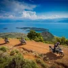 BMW motorcycles on an off-road adventure tour